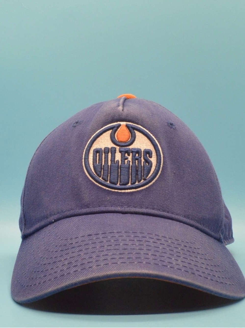 Edmonton Oilers NHL Youth Adjustable Hockey Hat Blue